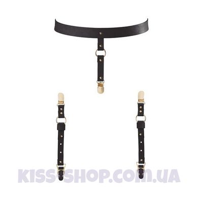 Подтяжки Bijoux Indiscrets MAZE - Suspender Belt for Underwear and Stockings Black