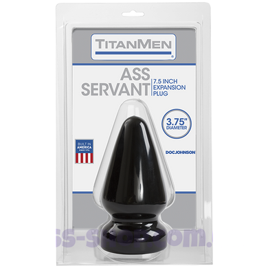 Пробка для анального фістінга Doc Johnson Titanmen Tools Butt Plug 3.75 Inch Diameter Ass Servant