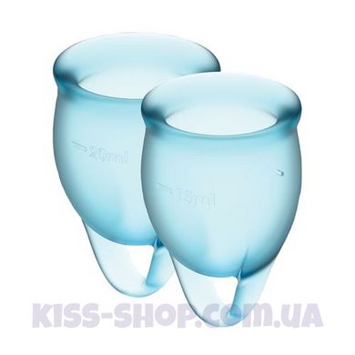 Менструальні чаші в наборі Satisfyer Feel Confident light blue