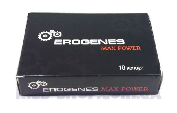 Препарат для потенции Erogenes Max Power БАД (10 капсул)