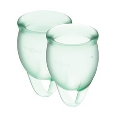 Менструальні чаші в наборі Satisfyer Feel Confident light green