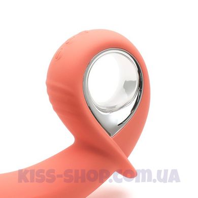 Анальний вібратор KissToy Klein Orange з надуваються кінчиком