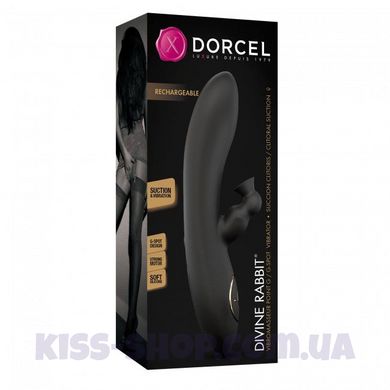 Dorcel Divine Rabbit вібратор-кролик з вакуумної стимуляцією клітора