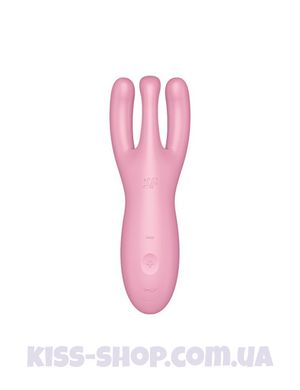 Кліторальний смарт-вібратор Satisfyer Threesome 4 Pink з трьома пальчиками