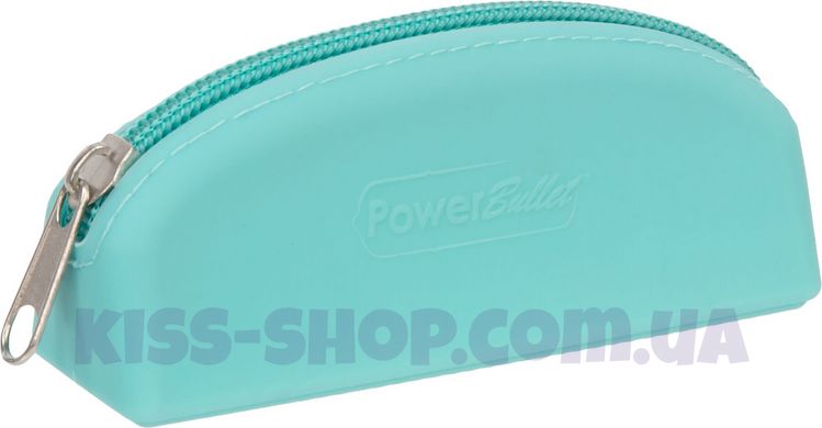 Сумка для зберігання секс-іграшок PowerBullet - Silicone Storage Zippered Bag Teal