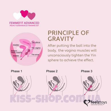 Набір вагінальних кульок для просунутих FeelzToys - FemmeFit Advanced Pelvic Muscle Training Set