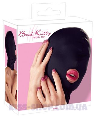 Тканинна маска на обличчя чорна Bad Kitty