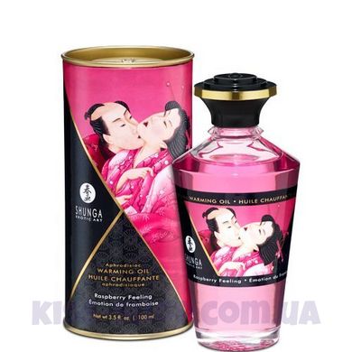 Разогревающее масло Shunga APHRODISIAC WARMING OIL - Raspberry Feeling (100 мл)