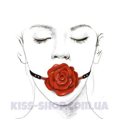 Розкішний кляп у вигляді троянди Zalo - Rose Ball Gag, подвійне використання