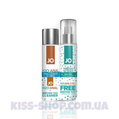 Комплект System JO GWP — ANAL H2O Lubricant 120 мл + Misting Toy Cleaner 120 мл