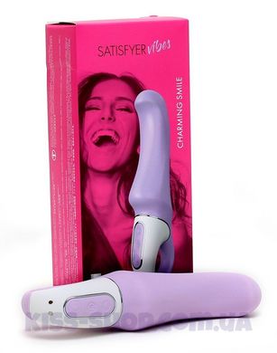 Потужний вібратор Satisfyer Vibes Charming Smile з гнучким стовбуром, літій силікон, 12 режимів