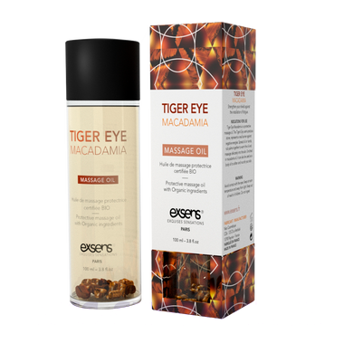 Масажна олія EXSENS Tiger Eye Macadamia (захист з тигровим оком) 100мл, натуральна