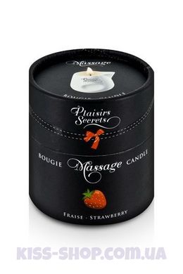 Массажная свеча Plaisirs Secrets Strawberry (80 мл)