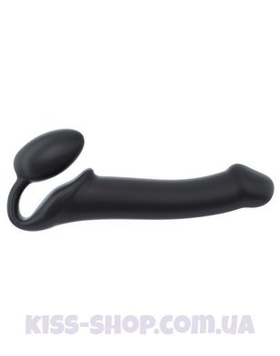 Безремінний страпон Strap-On-Me Black XL, повністю регульований, діаметр 4,5 см
