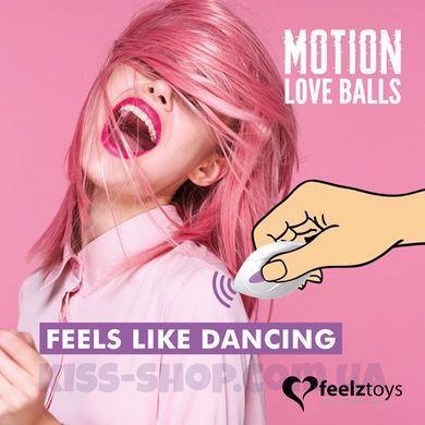 Вагінальні кульки FeelzToys Motion Love Balls Foxy з перлиним масажем