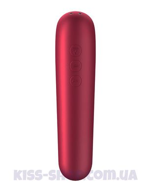 Satisfyer Dual Love Pink вакуумний стимулятор з вібрацією