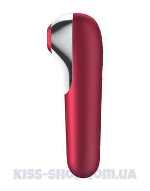 Satisfyer Dual Love Pink вакуумний стимулятор з вібрацією