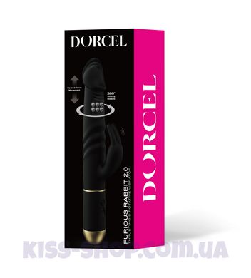 Вібратор Dorcel Furious Rabbit 2.0 зі зворотно-поступальними рухами головки, перезаряджуваний