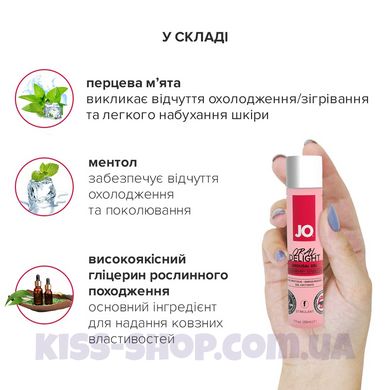 Гель для оральних пестощів System JO Oral Delight — Strawberry Sensation (30 мл), ефект холод-тепло