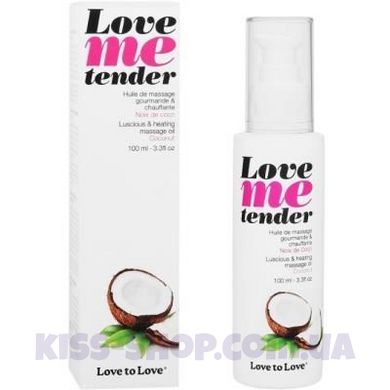 Масажна олія Love To Love - Love Me Tender, Noix De Coco (100 мл), аромат кокоса, без парабенів
