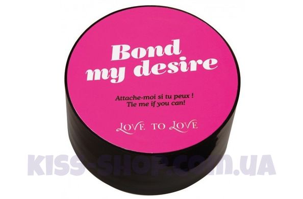 Скотч для бондажа Love To Love BOND MY DESIRE (15м) Чорний, не липне до шкіри і волосків