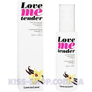 Масажна олія Love To Love - Love Me Tender, Vanille (100 мл), аромат ванілі, без парабенів