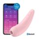 Вакуумно-хвильової стимулятор для клітора Satisfyer Curvy 2+ Pink синхронізується з телефоном