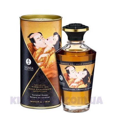 Разогревающее масло Shunga APHRODISIAC WARMING OIL - Caramel Kisses (100 мл)