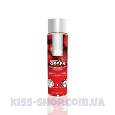 Змазка на водній основі System JO H2O — Strawberry Kiss (120 мл) без цукру, рослинний гліцерин