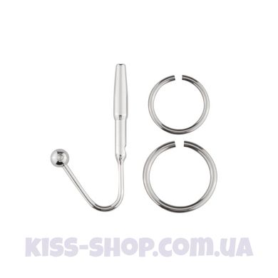 Уретральний стимулятор Sinner Gear Unbendable – Sperm Stopper Hollow Ring, 2 кільця (2,5 см та 3 см)