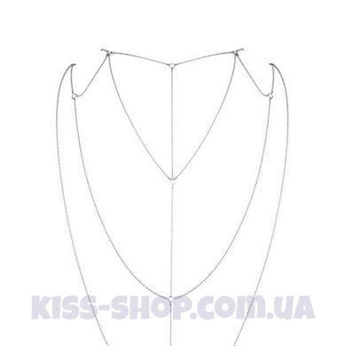 Ланцюжок для спини Bijoux Indiscrets Magnifique Back and Cleavage Chain - Silver, прикраса для тіла