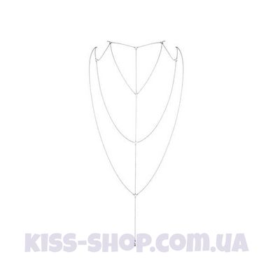 Ланцюжок для спини Bijoux Indiscrets Magnifique Back and Cleavage Chain - Silver, прикраса для тіла