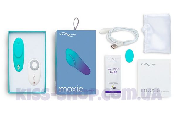 Вібратор у трусики We-Vibe Moxie Aqua з пультом ДК