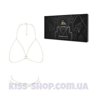 Украшение-портупея Bijoux Indiscrets Magnifique Bra Chain - Gold