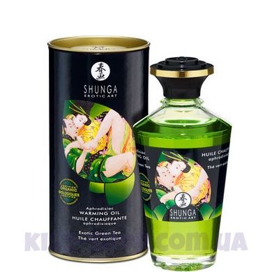 Органическое разогревающее масло Shunga APHRODISIAC WARMING OIL - Exotic green tea (100 мл)