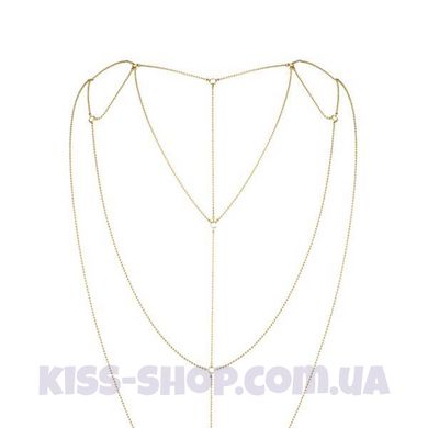 Ланцюжок для спини Bijoux Indiscrets Magnifique Back and Cleavage Chain - Gold, прикраса для тіла