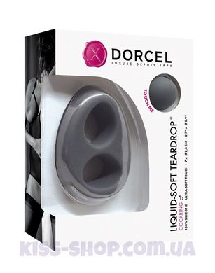 Ерекційне кільце Dorcel Liquid-Soft Teardrop для члена і мошонки, soft-touch силікон