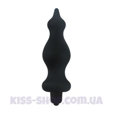 Анальна пробка з вібрацією Adrien Lastic Bullet Amuse Black, макс. діаметр 3,9 см