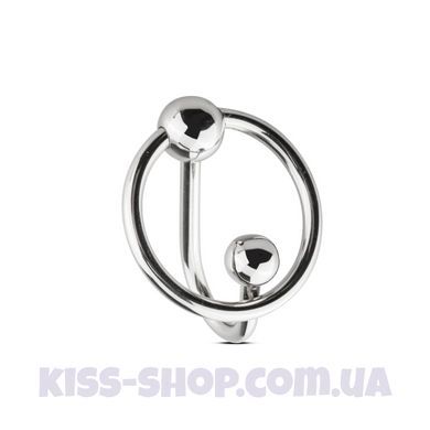 Уретральна вставка з кільцем Sinner Gear Unbendable - Sperm Stopper Solid, діаметр кільця 3,2см