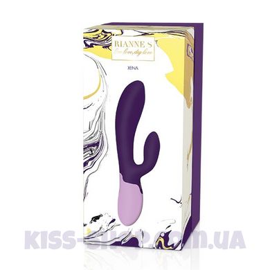 Вібратор-кролик Rianne S: Xena Purple/Lilac, 10 режимів, медичний силікон, подарункове паковання