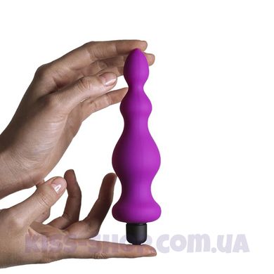 Анальна пробка з вібрацією Adrien Lastic Bullet Amuse Purple, макс. діаметр 3,9 см