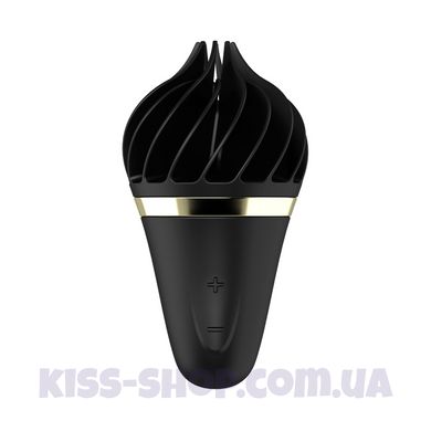 Морозиво-спінатор Satisfyer Lay-On - Sweet Treat Black/Gold, 10 режимів роботи, водонепроникний