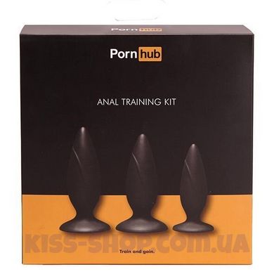 Набор анальных пробок Pornhub Anal Training Kit, Черный