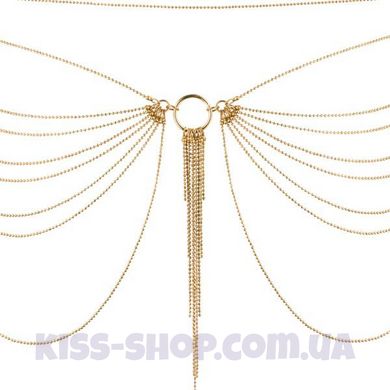 Ланцюжок на трусики або ліф Bijoux Indiscrets MAGNIFIQUE Waist Chain - Gold, прикраса на тіло