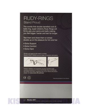 Эрекционное кольцо Rocks Off Rudy-Rings Red