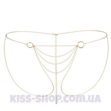 Ланцюжок-трусики Bijoux Indiscrets Magnifique Bikini Chain – Gold, прикраса для тіла