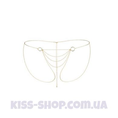 Ланцюжок-трусики Bijoux Indiscrets Magnifique Bikini Chain – Gold, прикраса для тіла