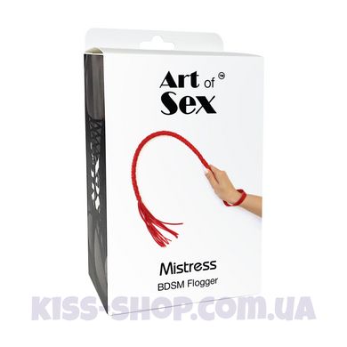 Батіг з екошкіри Art of Sex - Mistress, червоний