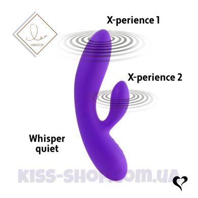 Гнучкий вібратор FeelzToys Lea Rabbit Vibrator Medium Purple
