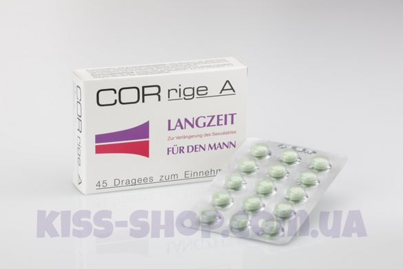 Пролонгатор для чоловіків CORrige у таблетках 45 шт